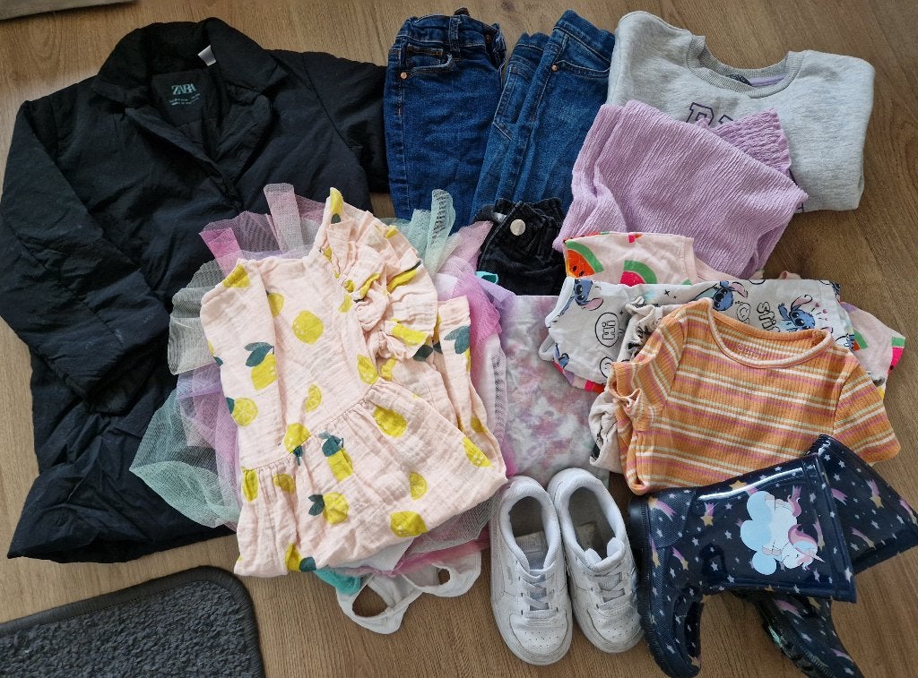 18 stuks meisjes kleding maat 98/104 (r0017) .c, Kinderen en Baby's, Ophalen of Verzenden, Gebruikt, Maat 98