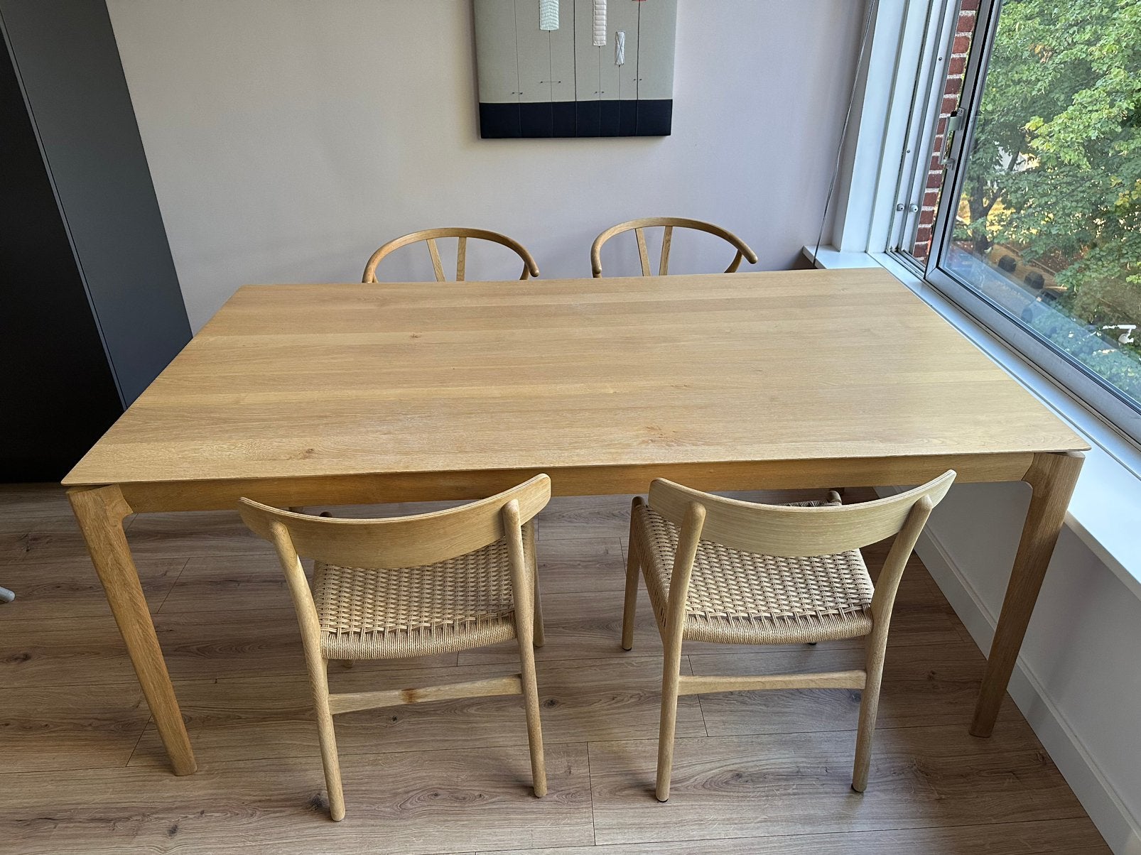 Ethnicraft Bok Eettafel, Ophalen, Gebruikt, Eikenhout, 50 tot 100 cm