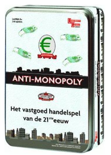 Anti Monopoly - Reisversie bordspel in blik - Nieuw -, Ophalen of Verzenden, Nieuw, University Games, Reisspel