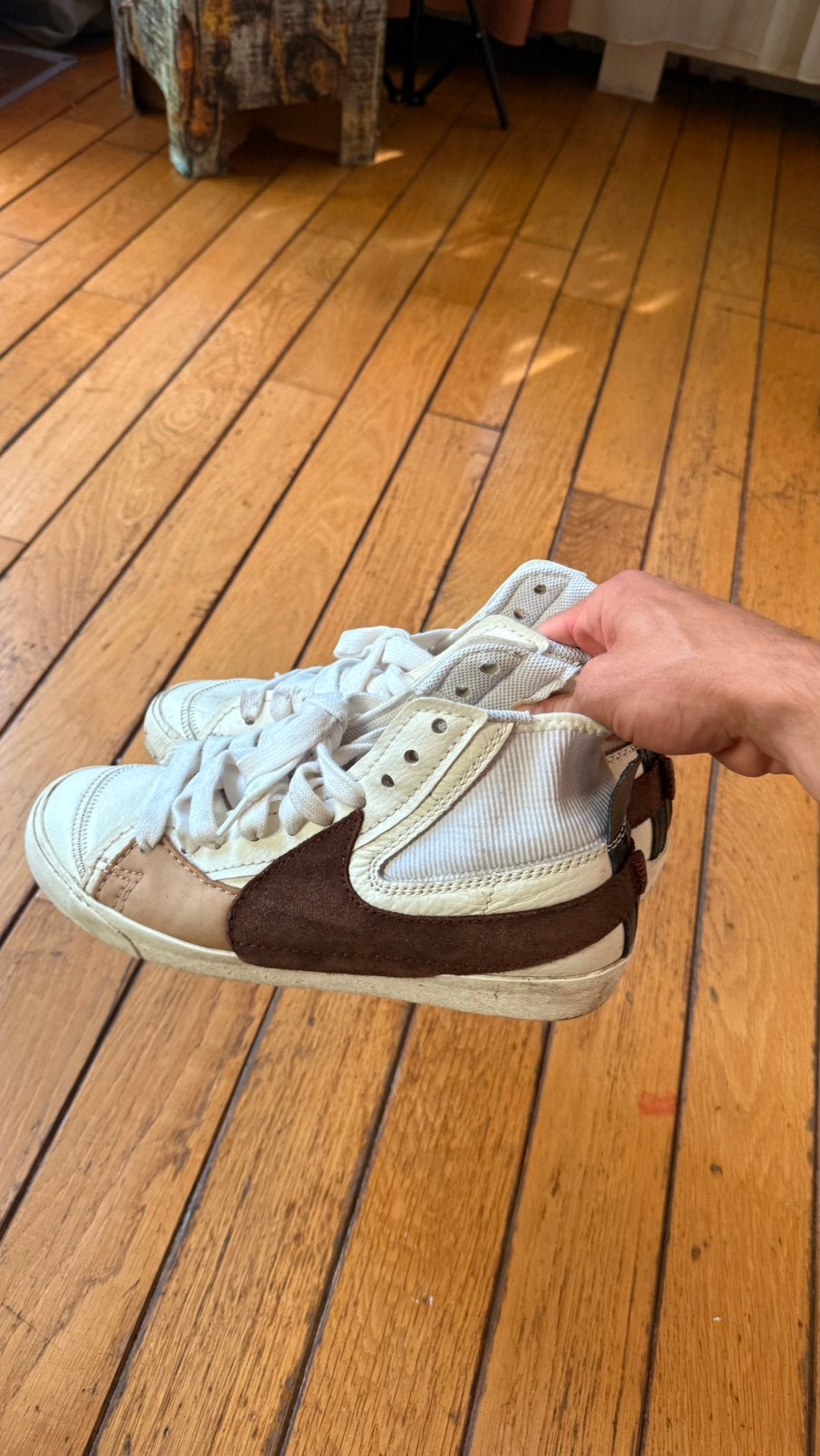 Nike 42.5, Ophalen of Verzenden, Zo goed als nieuw, Wit, Sportschoenen
