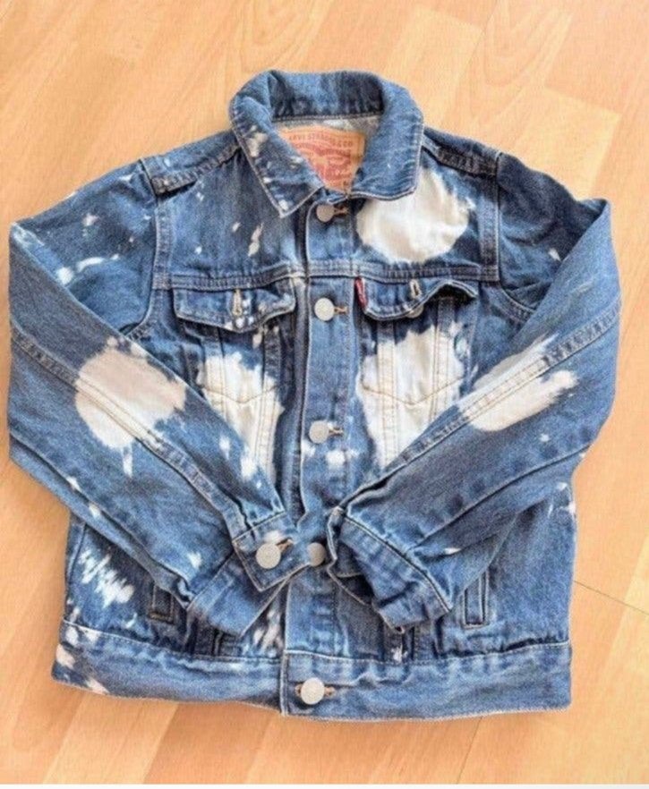 Levi’s stoer jeans jasje mt 128 ZGAN, Ophalen of Verzenden, Zo goed als nieuw, Jongen of Meisje, Jas