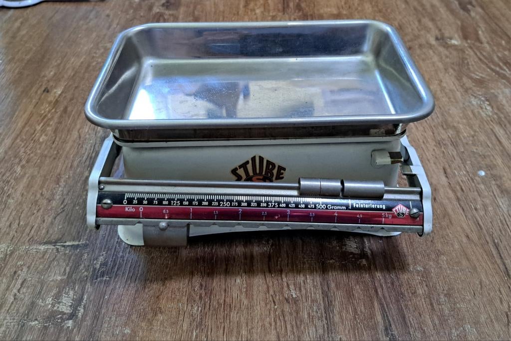 Vintage Stube Keukenweegschaal - Retro Design, Ophalen of Verzenden