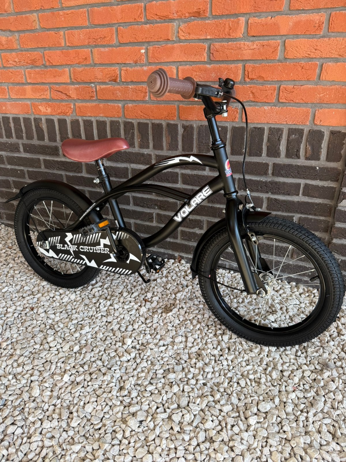 Z.G.A.N. volare 16” inch mat zwarte cruiser, Ophalen of Verzenden, Zo goed als nieuw, Staal, 16 tot 20 inch