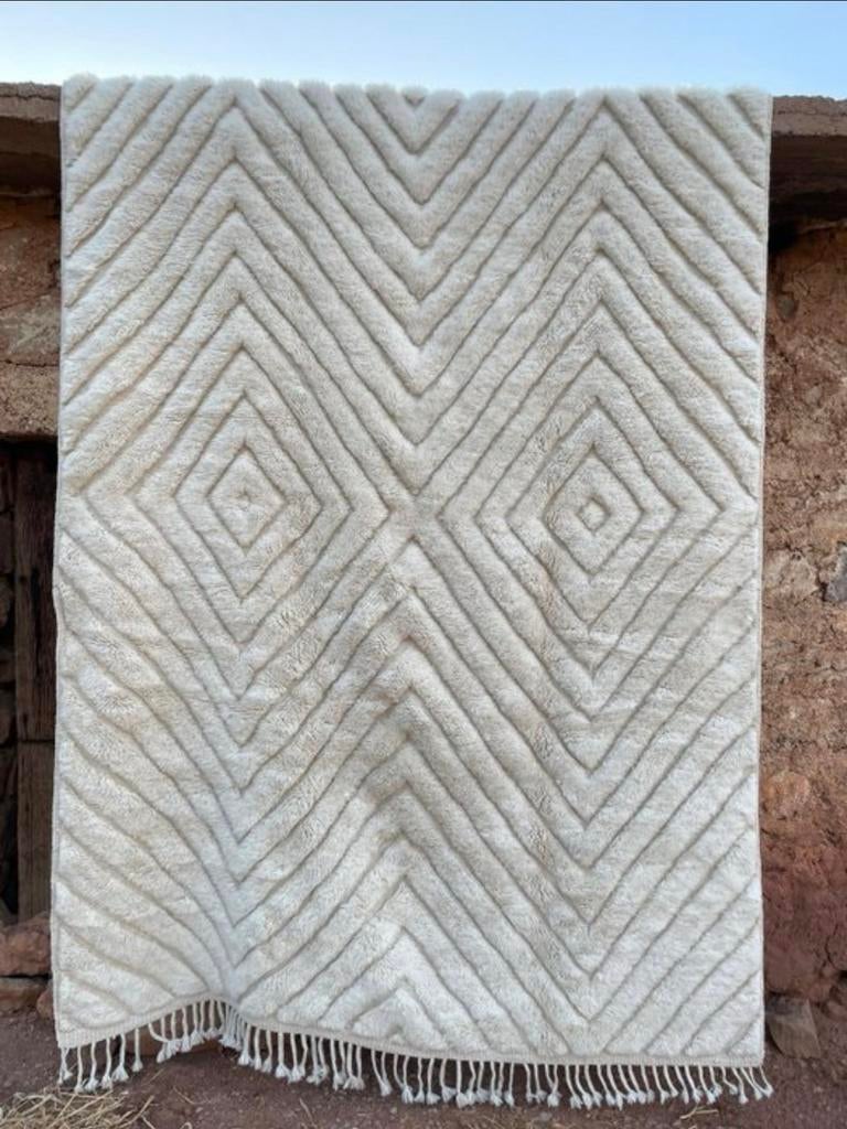 Luxe Marokkaans Berber Vloerkleed (Mrirt) - 200x300cm, Huis en Inrichting, Stoffering | Tapijten en Kleden, Ophalen of Verzenden