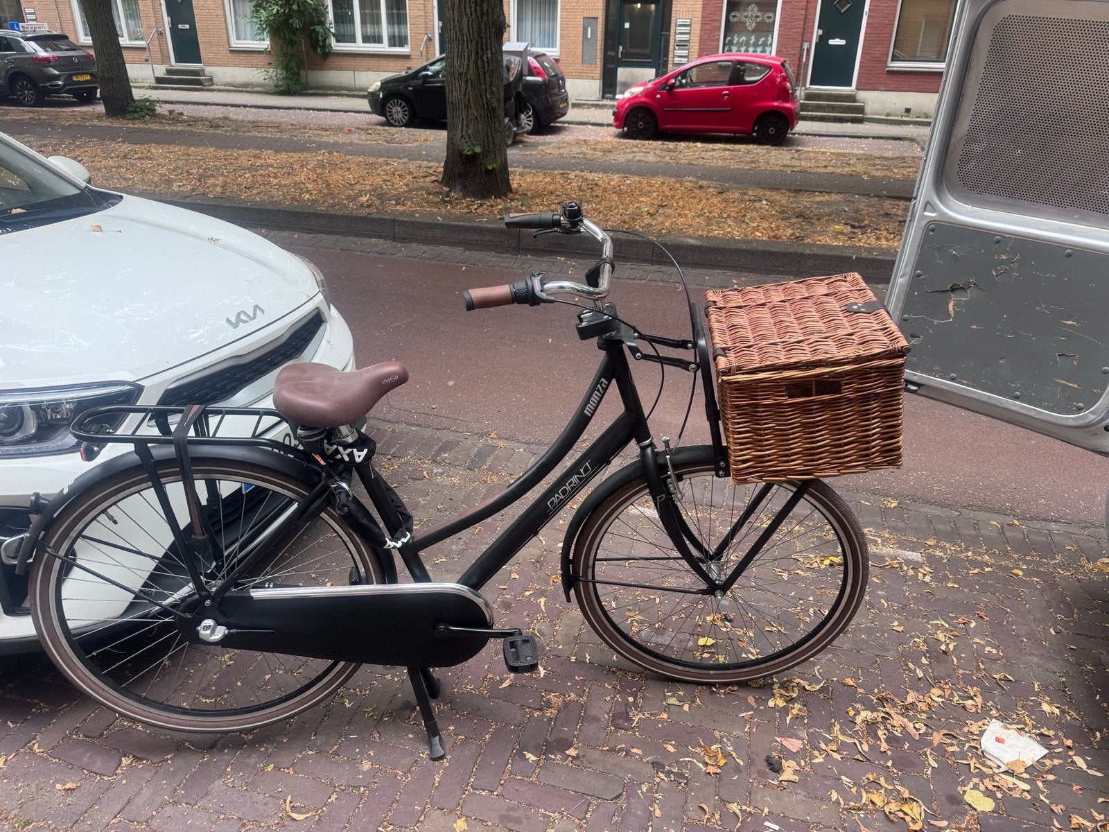 Damesfiets met mand - Zo goed als nieuw, Terugtraprem, 53 tot 56 cm, Zo goed als nieuw, Ophalen