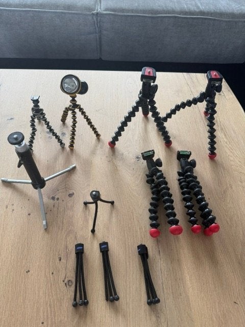 ***Joby GorillaPod Statieven-Manfrotto Clamp  etc. ***, Ophalen of Verzenden, Nieuw, Driepoot, Met balhoofd