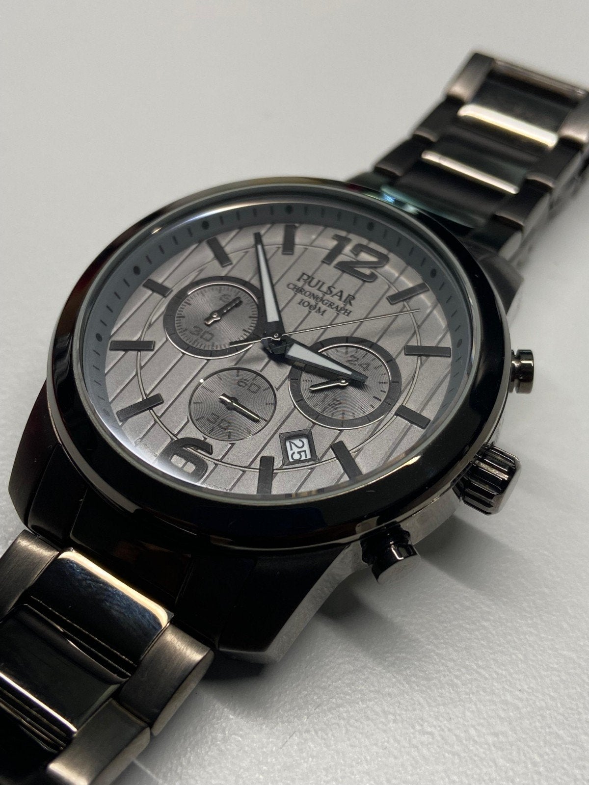 Pulsar Chronograph 100M Seiko VD54 movement, IOS, Ophalen of Verzenden, Zo goed als nieuw, Waterdicht