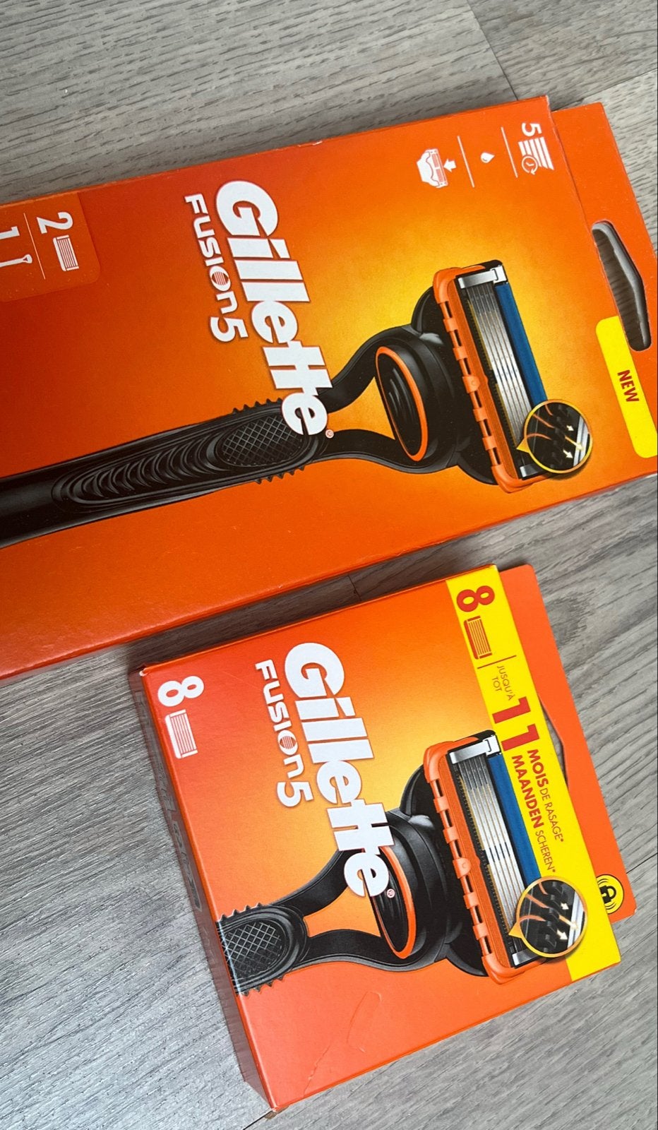 Gillette Fusion 5 Scheermesjes Nieuw - 2x 1 + 8 stuks, Ophalen of Verzenden, Nieuw, Overige typen