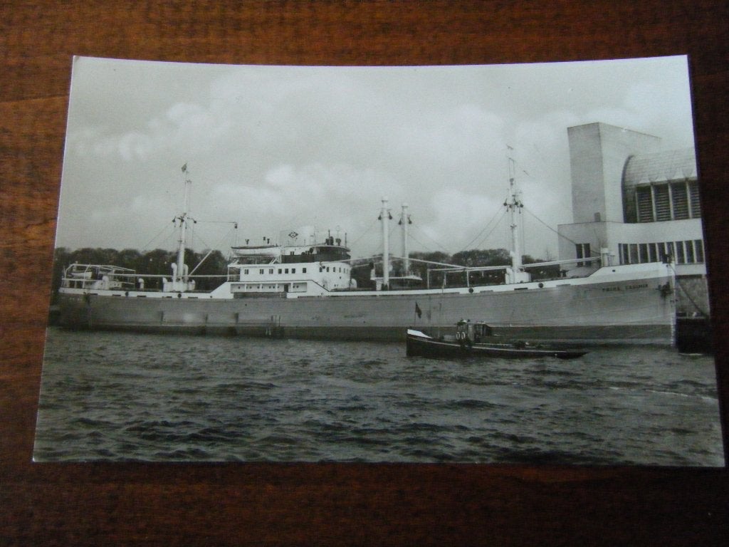 Q3 - Schip - m.s. Casimir - Oranje Lijn - Mooi/Oud, Verzamelen, Ophalen of Verzenden, Zo goed als nieuw, Kaart, Foto of Prent