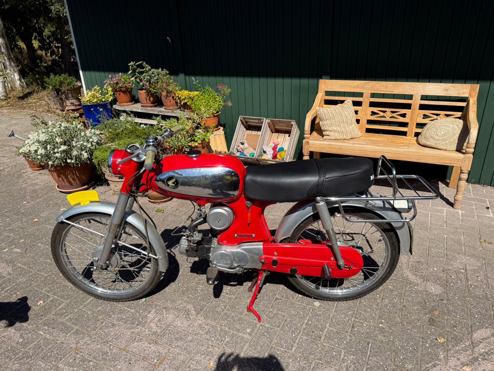Honda C320-A Brommer (Oldtimer), Fietsen en Brommers, Maximaal 45 km/u, 50 cc, 3 versnellingen, Ophalen