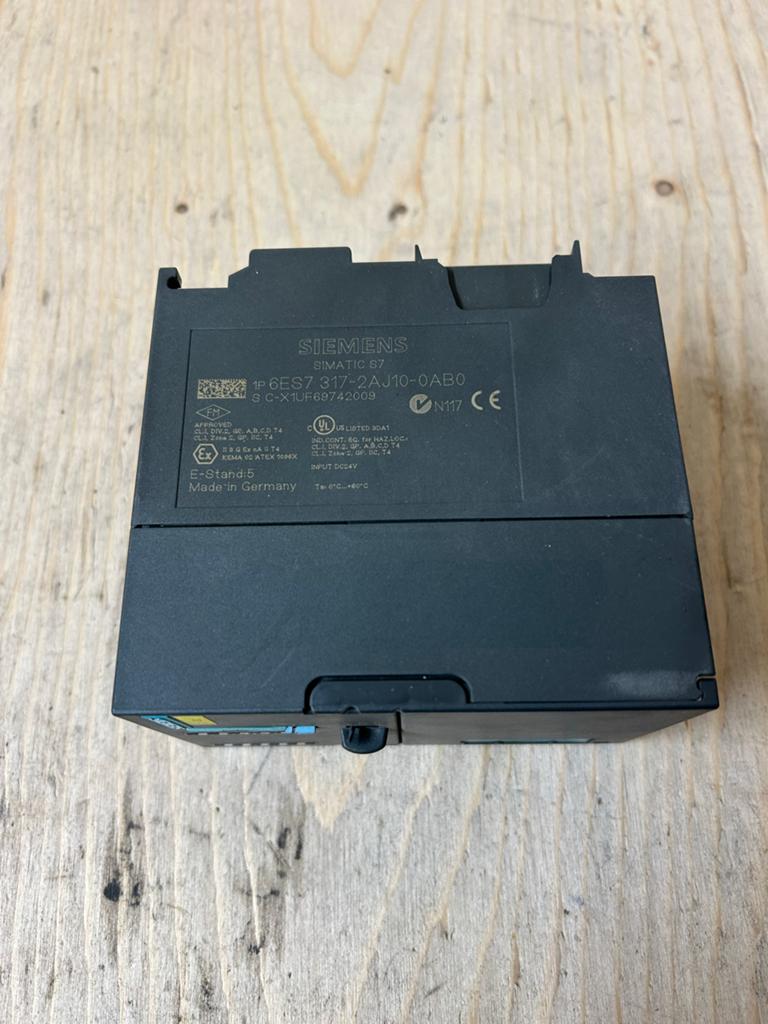 Siemens SIMATIC S7-300 CPU 317-2 DP PLC 6ES7317-2AJ10-0AB0, Ophalen, Gebruikt