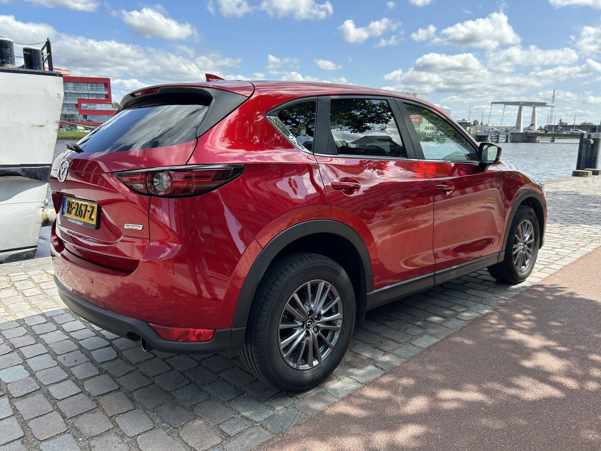 Mazda CX-5 2.0 SkyActiv-G 165 Skylease GT Automaat leer airc, Auto's, Gebruikt, 4 cilinders, 2000 kg, Lichtsensor