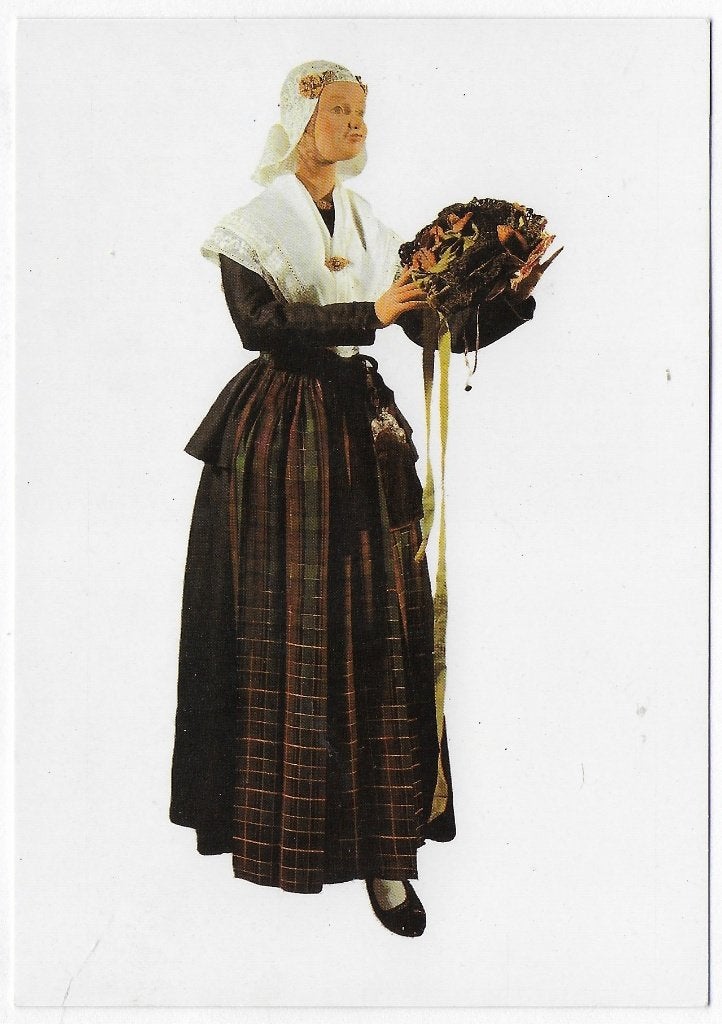 Drenthe Klederdracht ansichtkaart ( B226 ), Ophalen of Verzenden, Voor 1920, Gelopen, Drenthe
