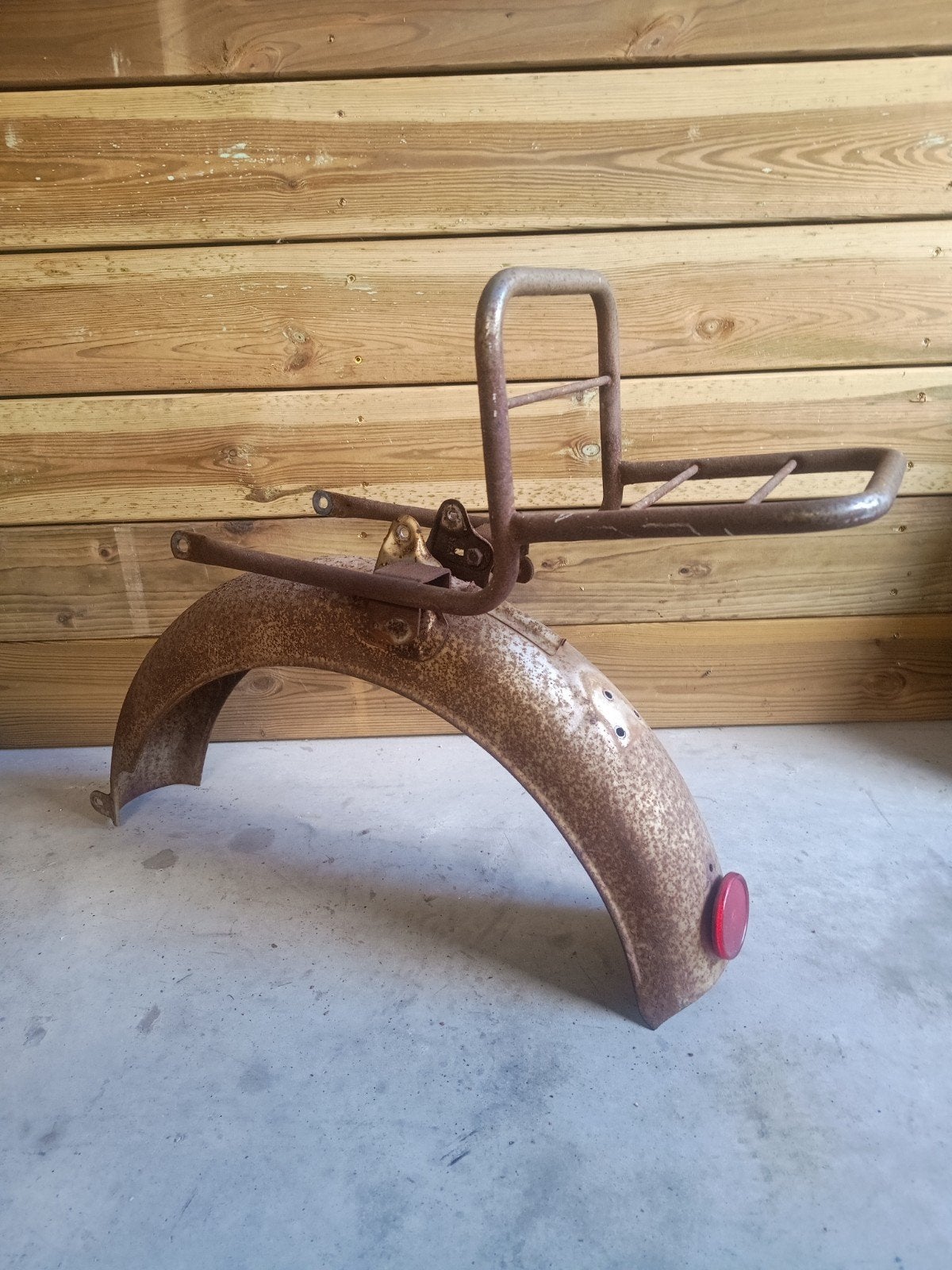 Yamaha FS1/F5B  achterspatbord met bagagedrager., Fietsen en Brommers, Brommeronderdelen | Oldtimers, Ophalen, Gebruikt, Frame