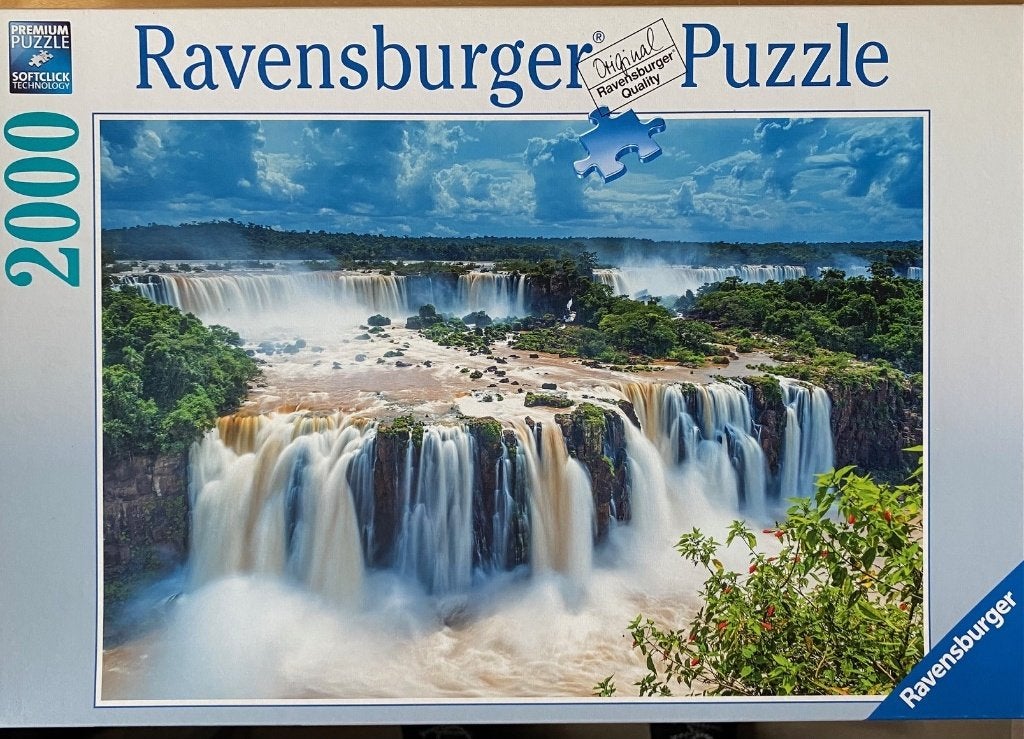 Ravensburger puzzel: Iguazu Falls. 2000 stukjes., Ophalen of Verzenden, 500 t/m 1500 stukjes, Zo goed als nieuw, Legpuzzel