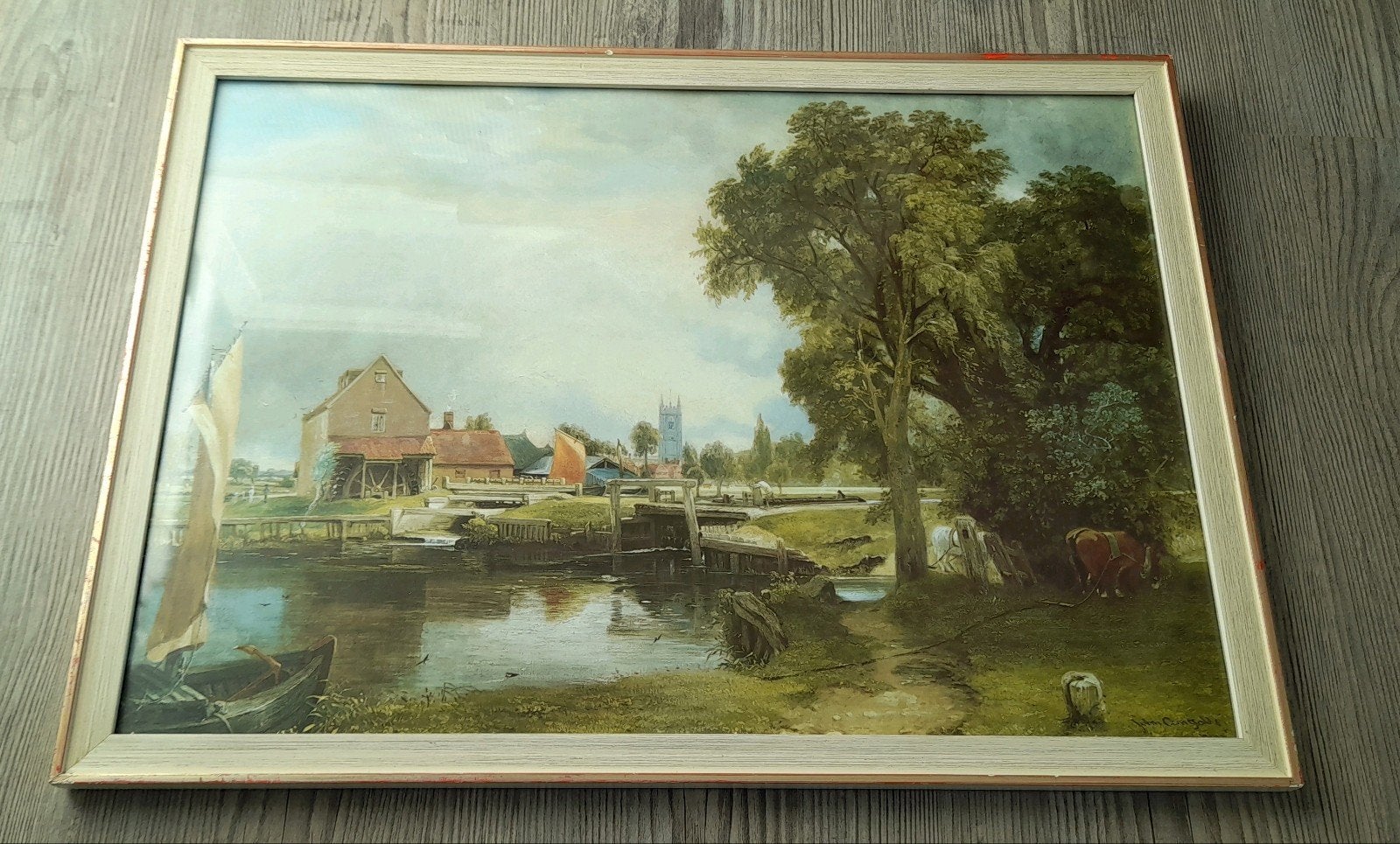 The mill of dedham, mooi schilderij!, Ophalen of Verzenden