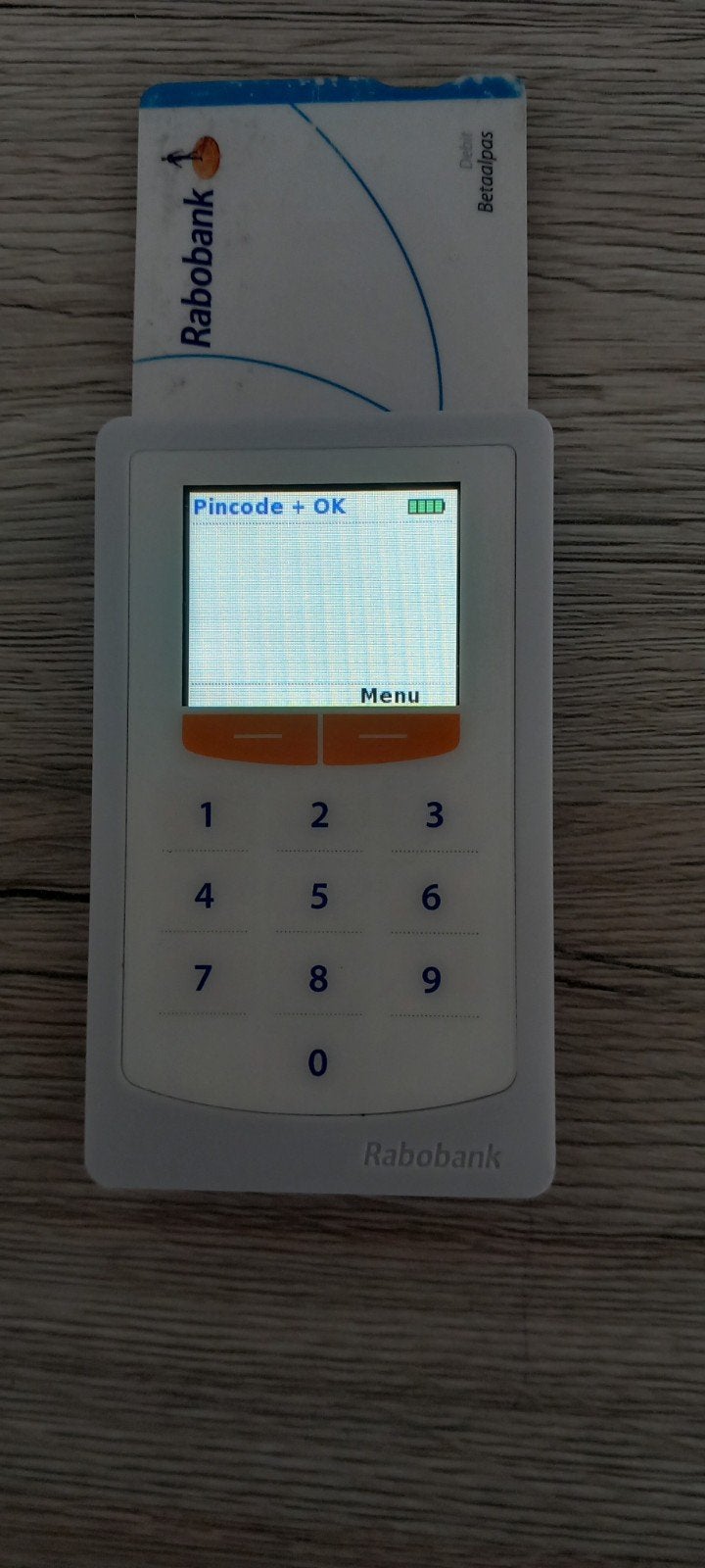 rabo scanner, Ophalen of Verzenden, Gebruikt