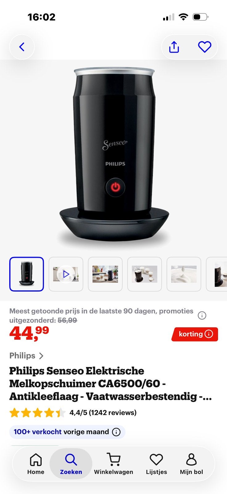 Philips Senseo Melkopschuimer, Ophalen, Koffiemachine