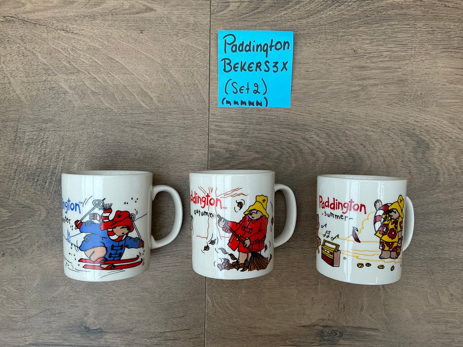 3 nieuwe Paddington Seizoen bekers Autumn Summer Winter, Ophalen, Nieuw, Overige typen, Overige merken