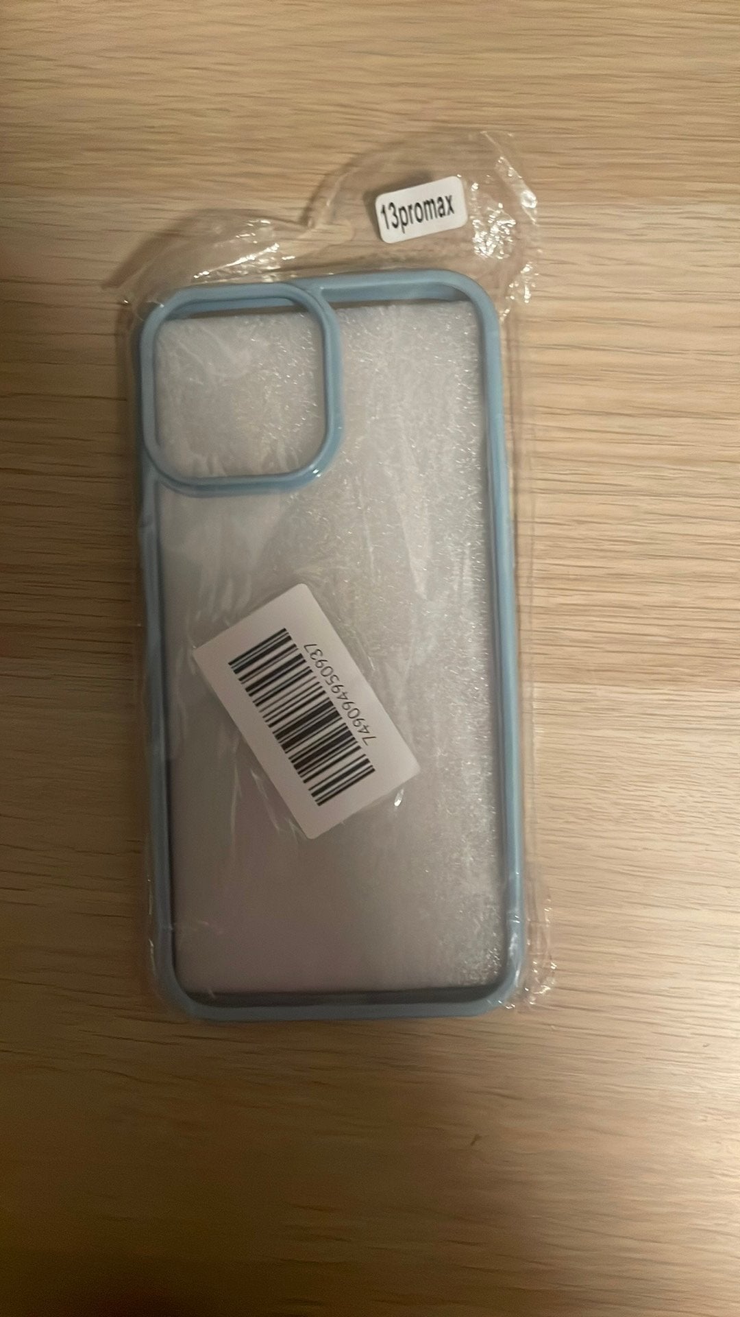 13 pro max hoesje blauw en doorzichtig, Ophalen, Blauw, Nieuw, IPhone 13 Pro Max