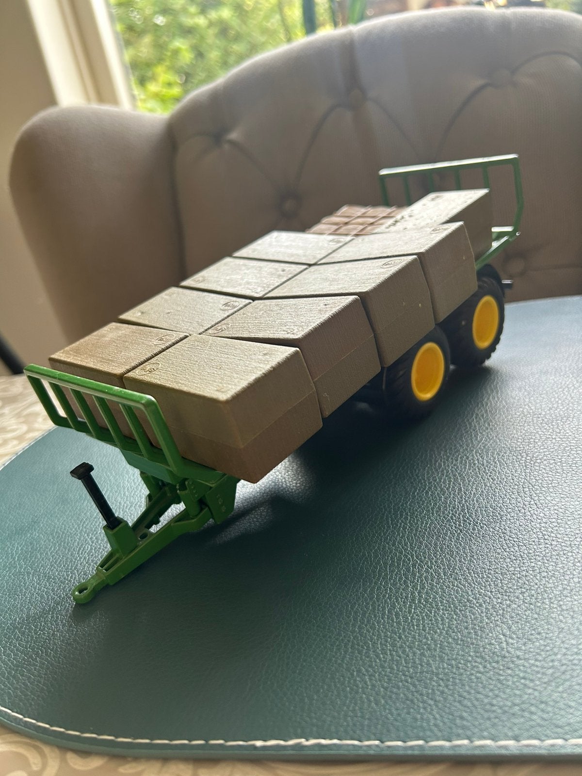Balenwagen Siku John Deere, Hobby en Vrije tijd, Verzenden, Gebruikt, Tractor of Landbouw, SIKU
