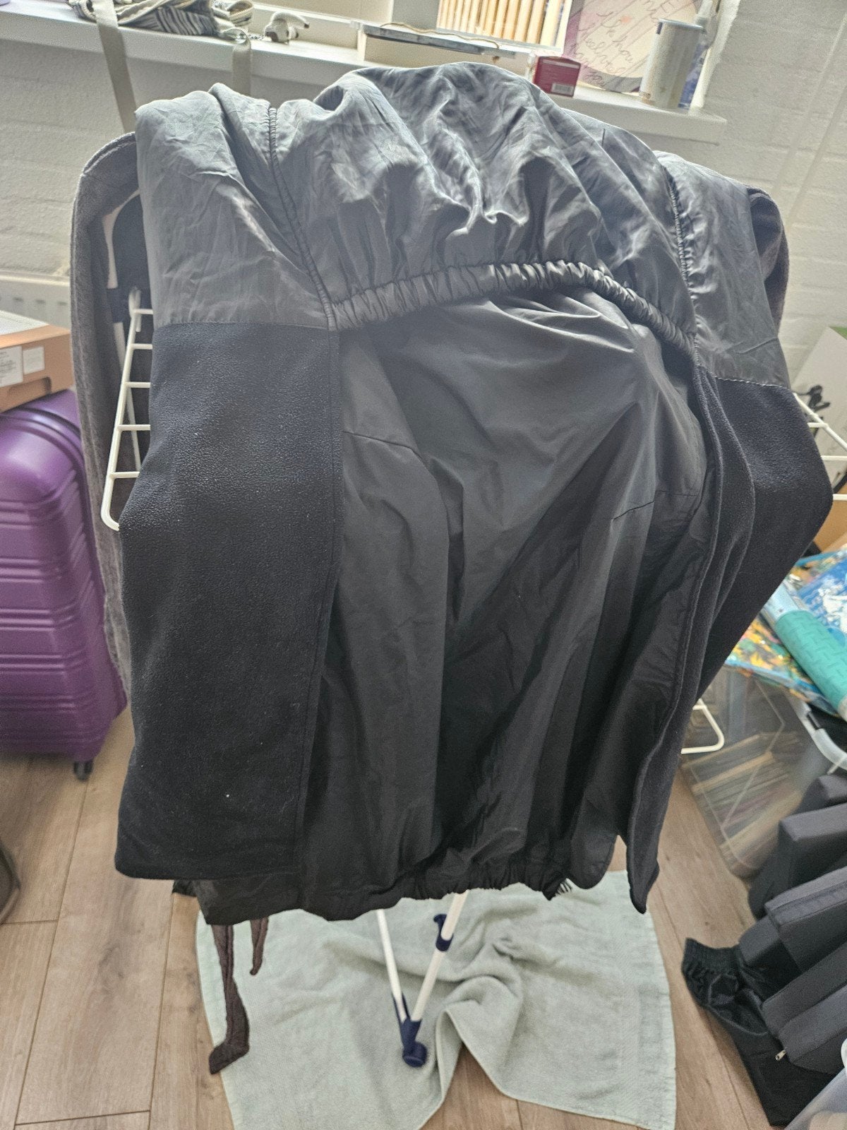 scootmobiel hoes voor de benen winter, Ophalen