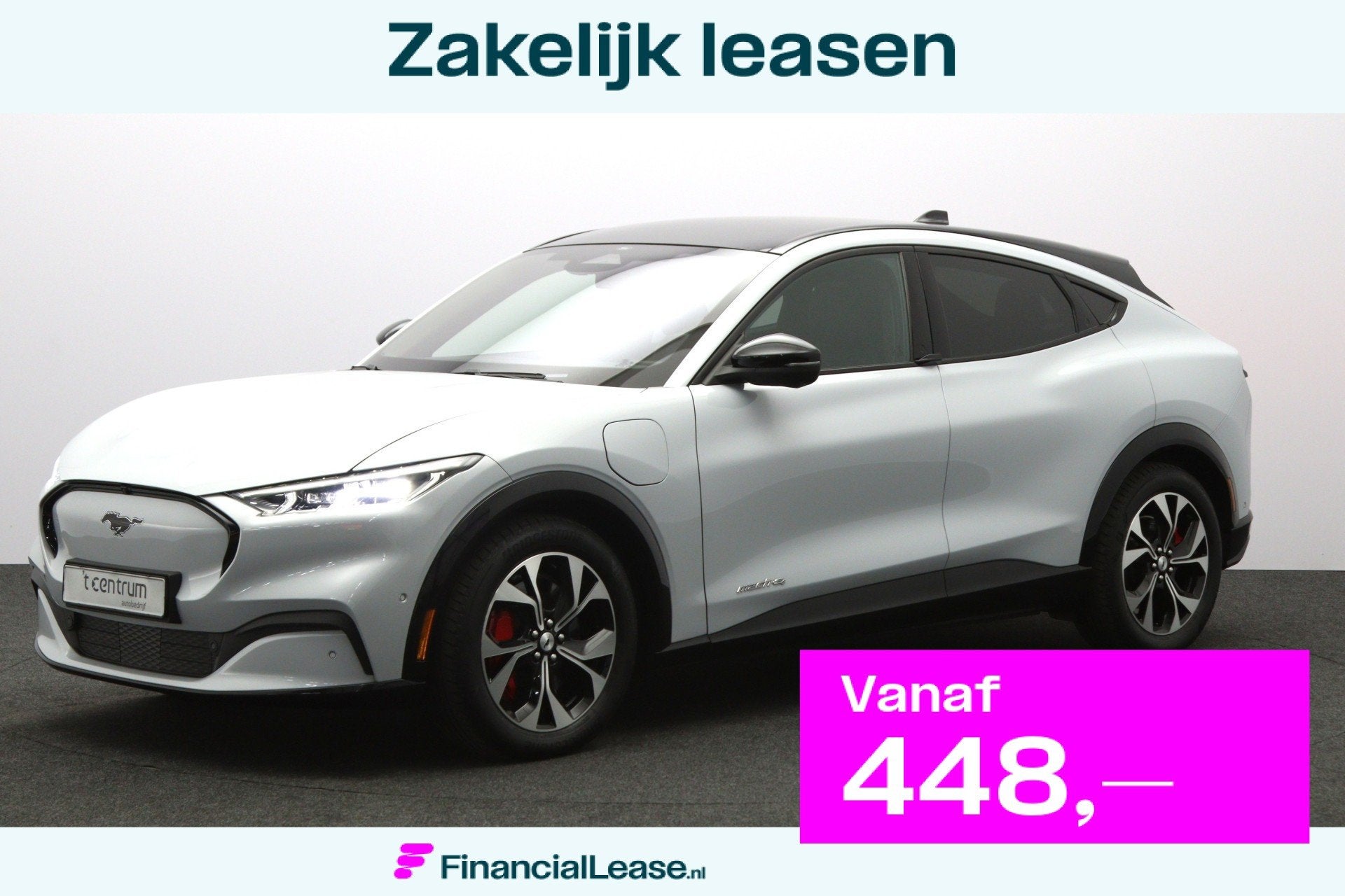 Ford Mustang Mach-E Premium AWD 270 PK 75 kWh , SOH 95 %, Pa, 12 maanden, 0 cilinders, Gebruikt, Wit