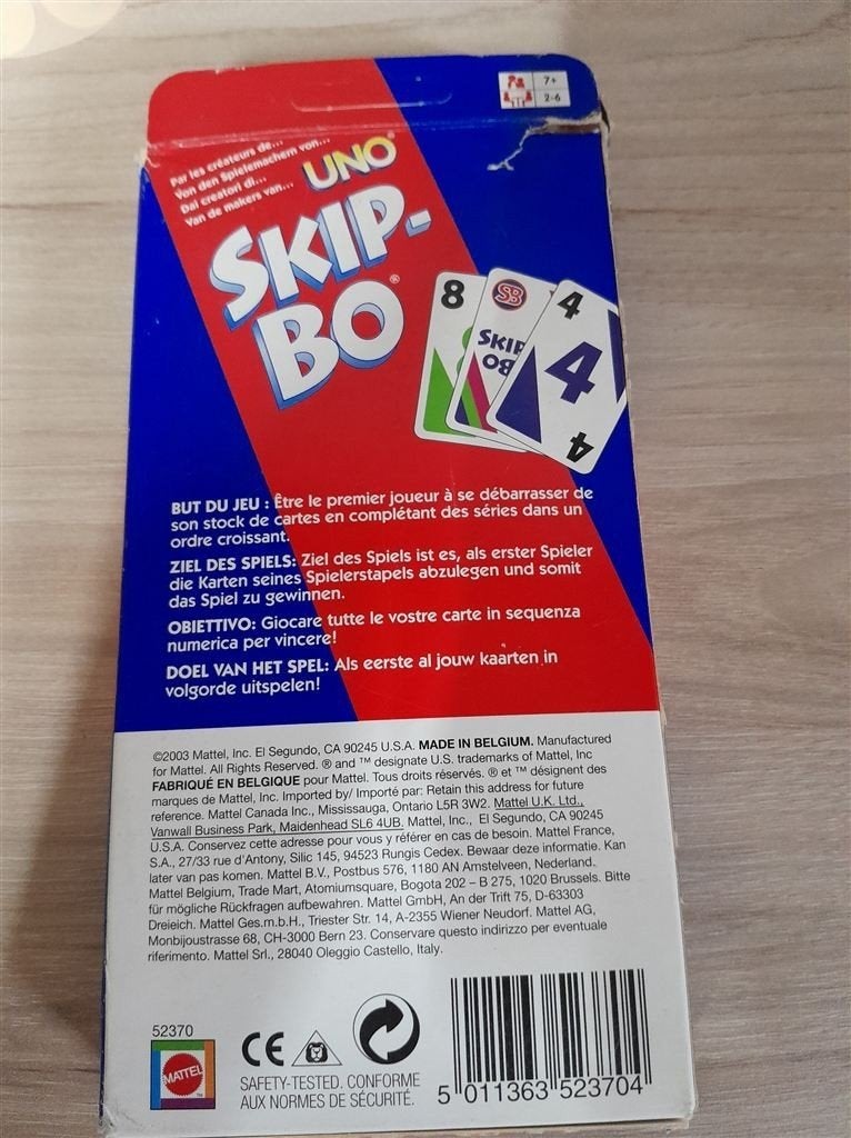Skip bo kaartspel - s3887, Verzenden, Zo goed als nieuw