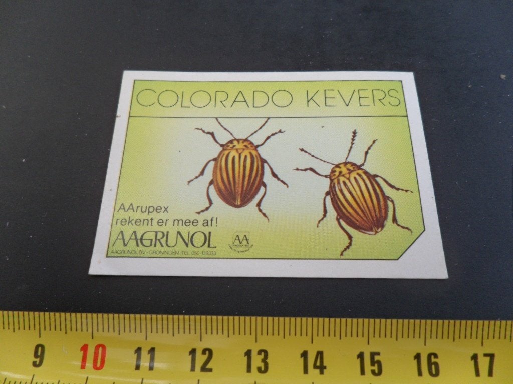 sticker groningen aagrunol AA RUPEX tegen colorado kevers, Ophalen of Verzenden, Zo goed als nieuw