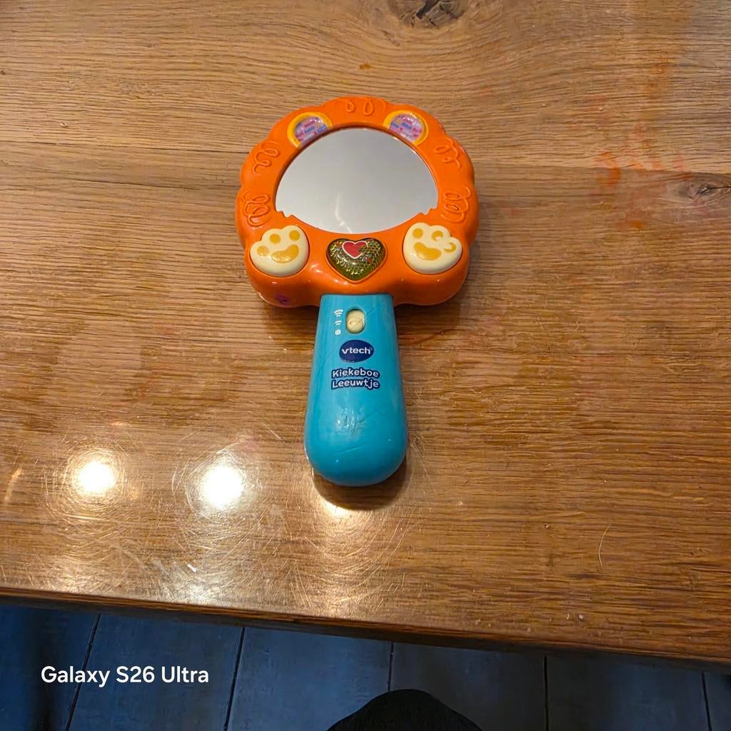 VTech Kiekeboe Leeuwtje Spiegeltje Baby Speelgoed, Kinderen en Baby's, Speelgoed | Vtech, Ophalen of Verzenden, Gebruikt, 0 tot 6 maanden