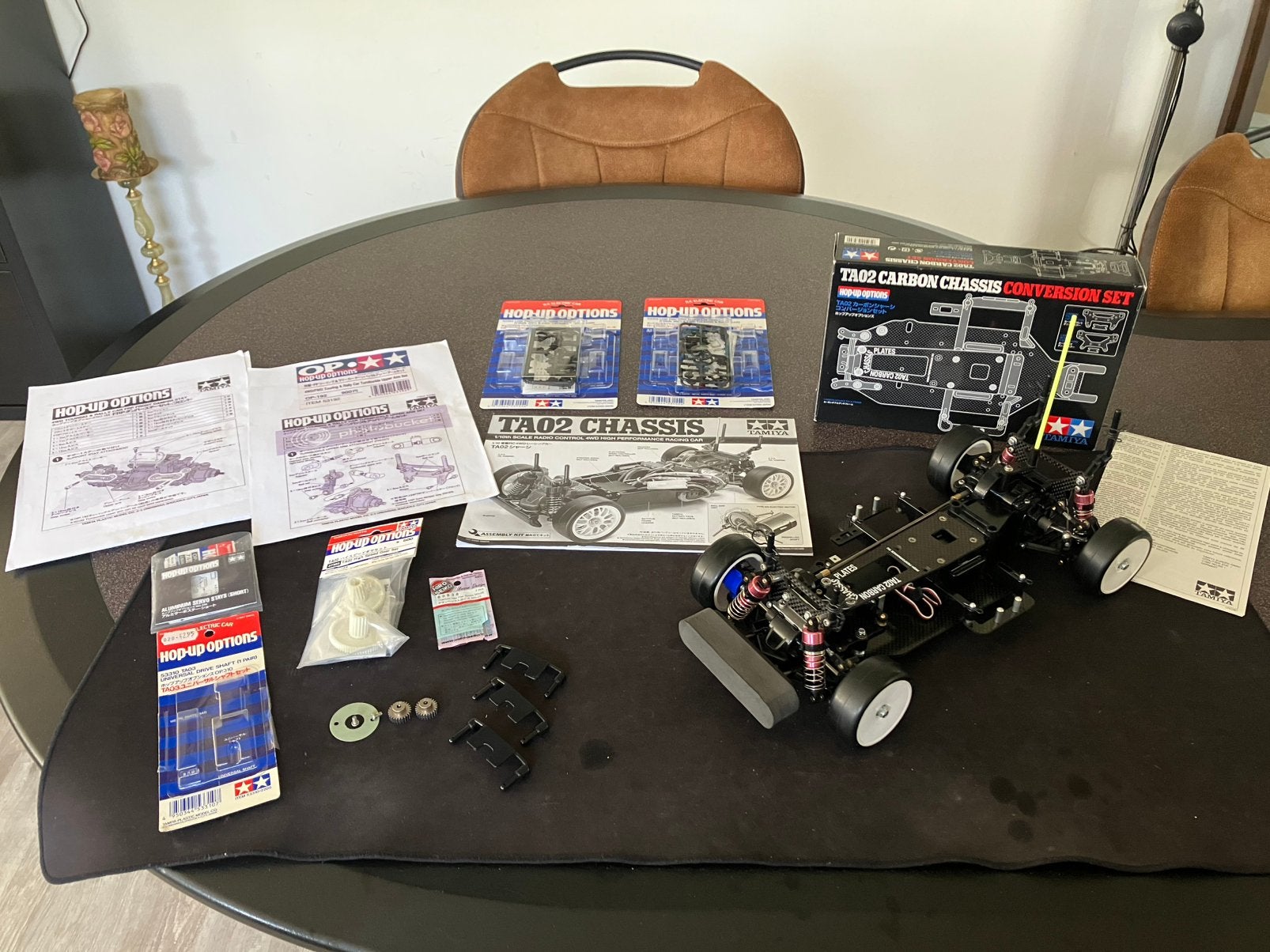Zeer uitgebreide en speciale Tamiya TA02, Elektro, Ophalen of Verzenden, Zo goed als nieuw, Schaal 1:10