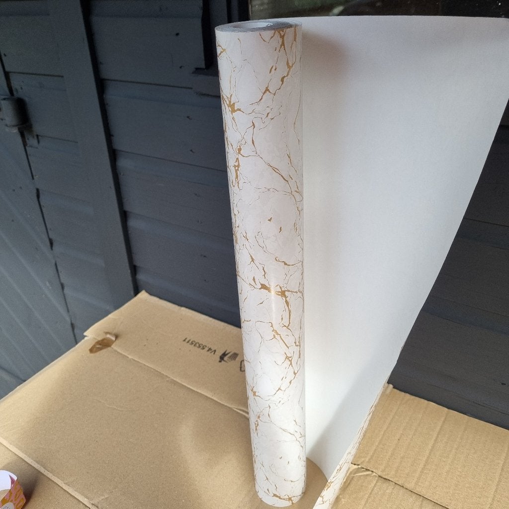 Cadeaupapier toonbankrol marmer papier rol winkelrol 50cm, Diversen, Verzenden, Nieuw