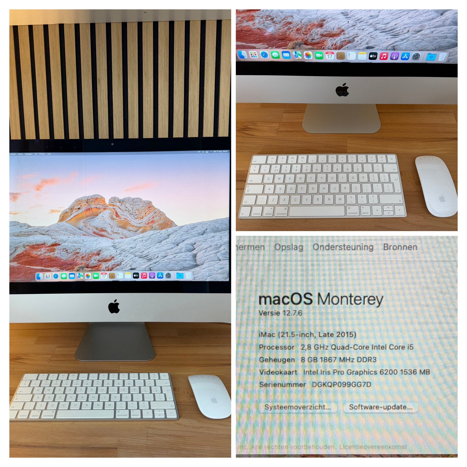 Apple iMac 21,5 inch Late 2015 i5 8GB RAM 1TB Fusion Drive, Computers en Software, Ophalen, Gebruikt, HDD en SSD, 2 tot 3 Ghz