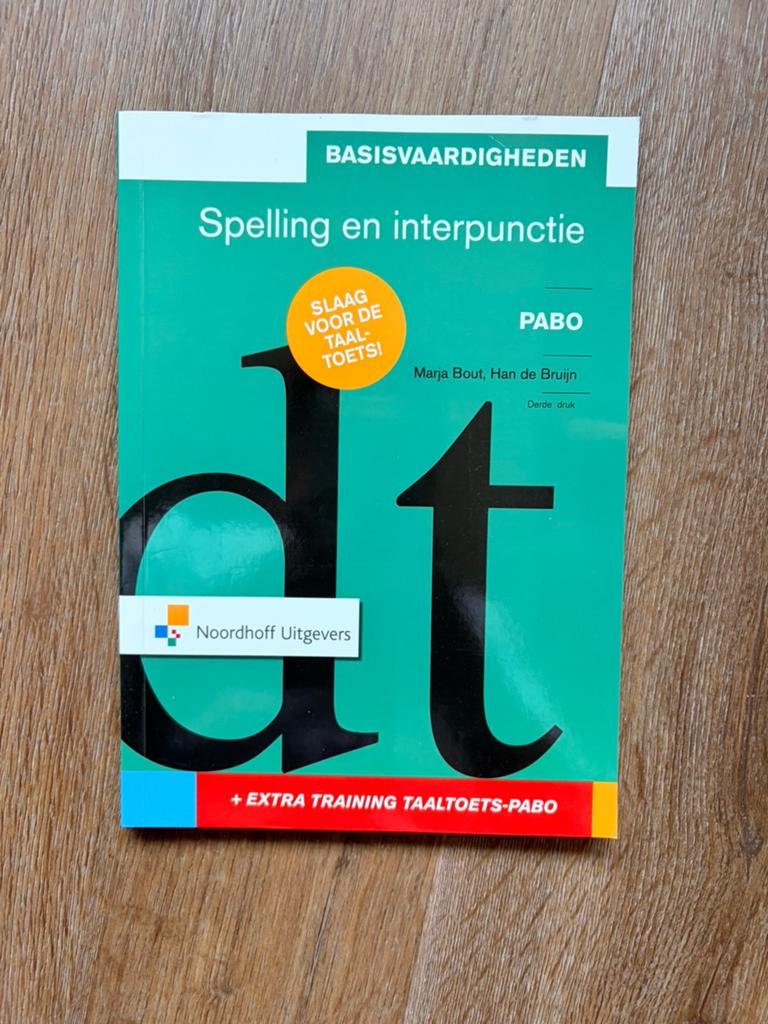 Marja Bout - Basisvaardigheden spelling en interpunctie PABO, Boeken, Ophalen of Verzenden, Zo goed als nieuw, Marja Bout; Han de Bruijn