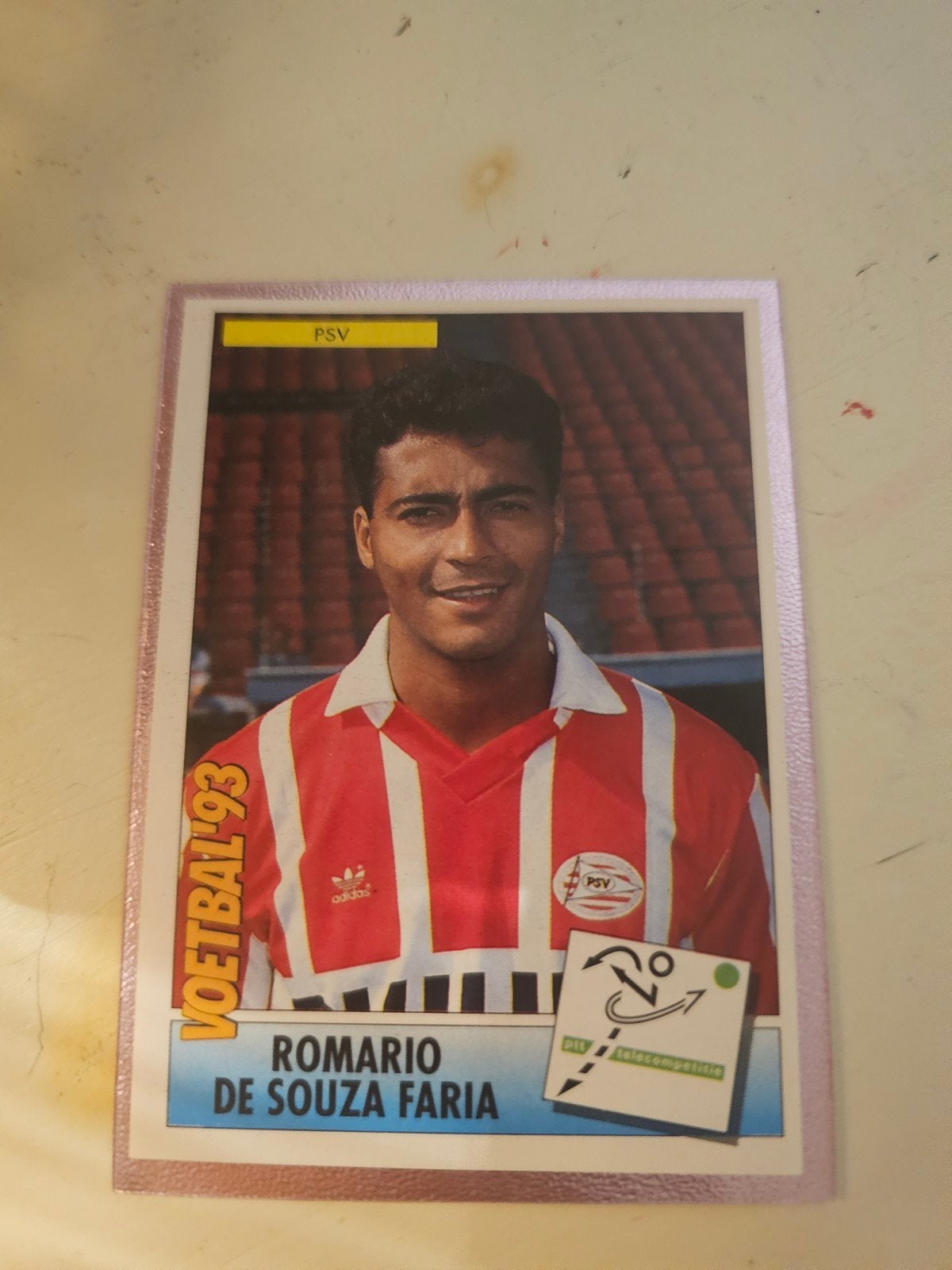 panini 1993 Romario, Ophalen of Verzenden, Zo goed als nieuw, PSV, Poster, Plaatje of Sticker