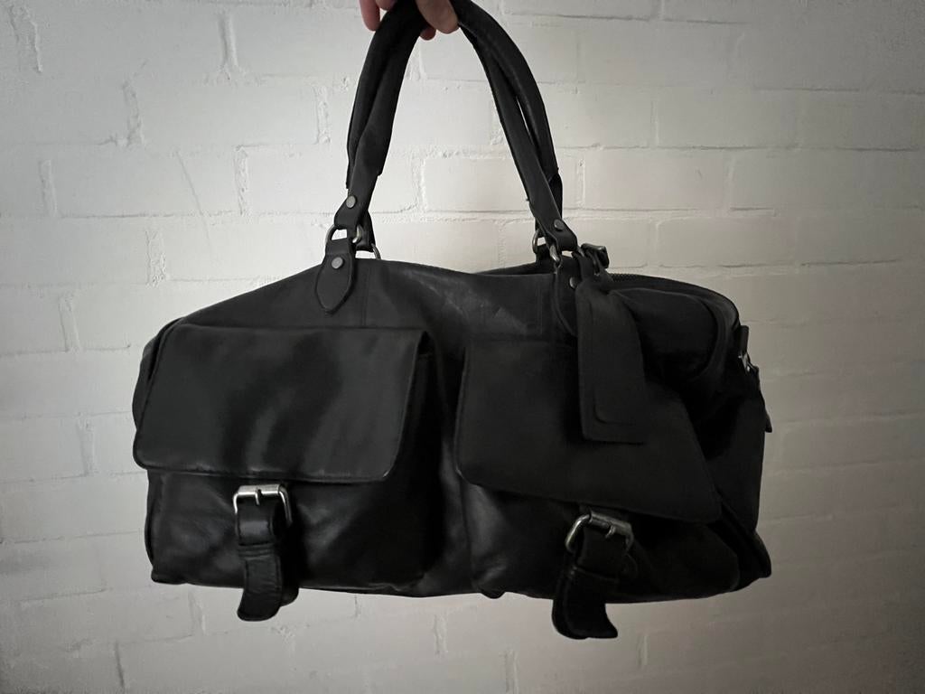 Chesterfield leren weekendtas / duffel bag, Sieraden, Tassen en Uiterlijk, Tassen | Reistassen en Weekendtassen, 40 tot 60 cm