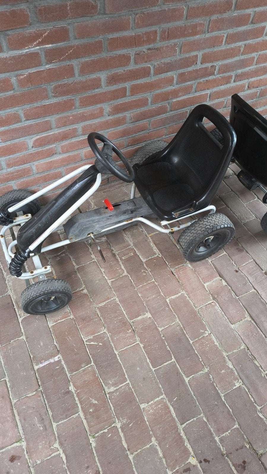 Degelijke skelter met aanhanger - Gebruikt, Kinderen en Baby's, Speelgoed | Buiten | Skelters, Ophalen, Gebruikt, Overige merken