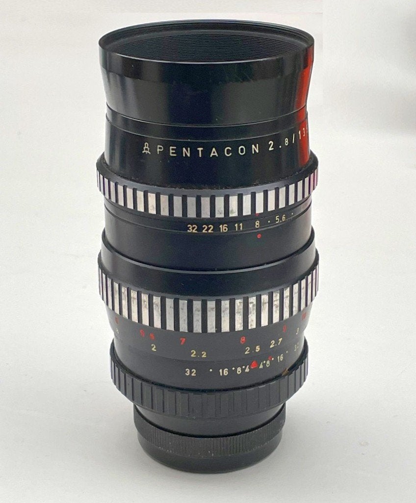 Pentacon 2.8/135mm ("Bokeh Monster") incl. E-mount adapter, Ophalen of Verzenden, Fototoestel