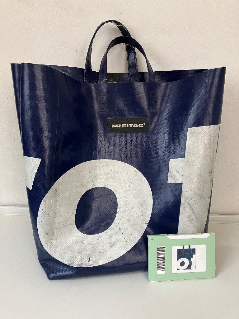 FREITAG F52 MIAMI VICE Bag Shopper boodschappentas tas 'OT', Ophalen of Verzenden, Gebruikt, Blauw, Overige merken
