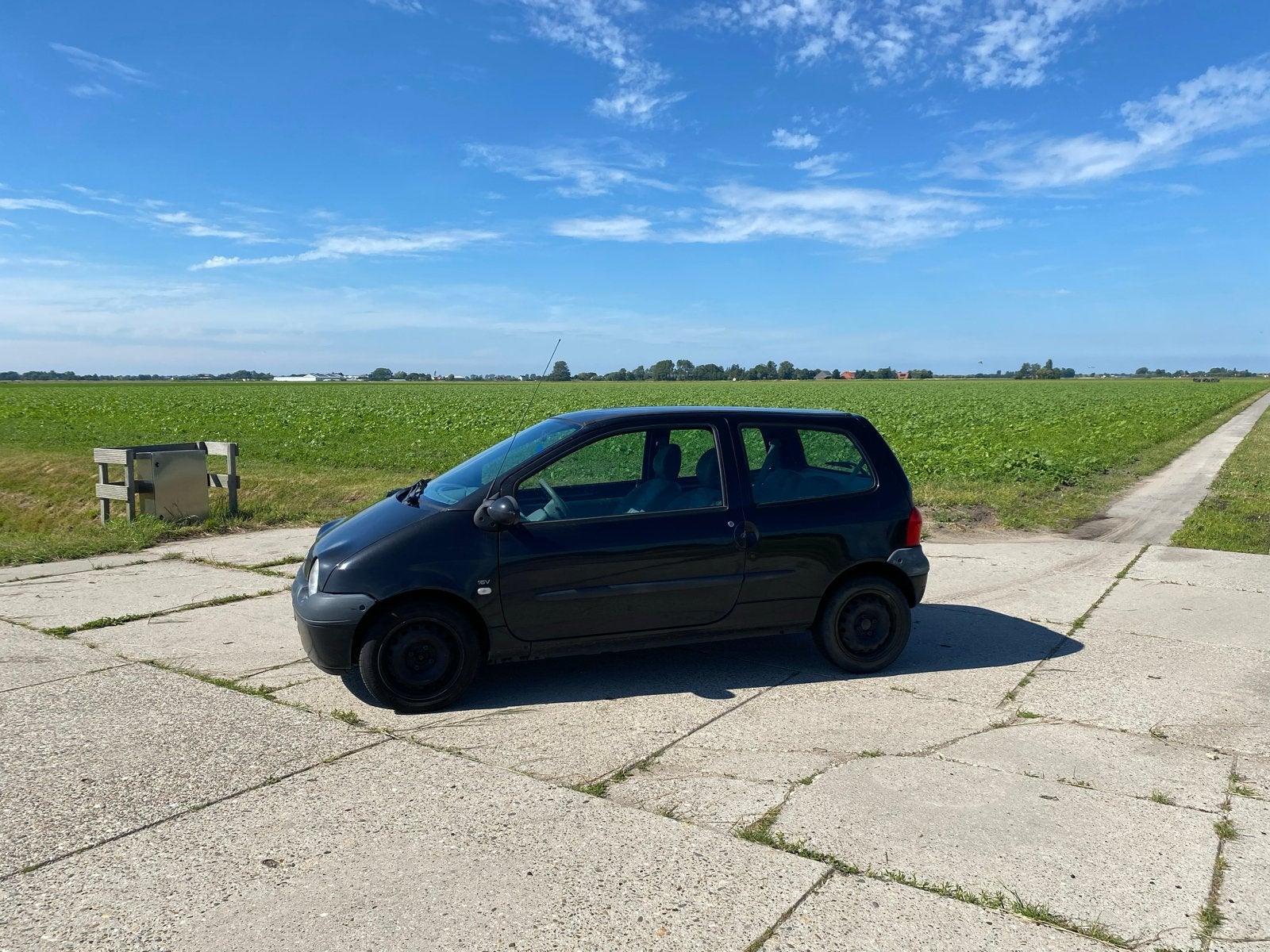Renault Twingo 1.2 16V E4 2007 Zwart, Voorwielaandrijving, 4 cilinders, 4 stoelen, Zwart