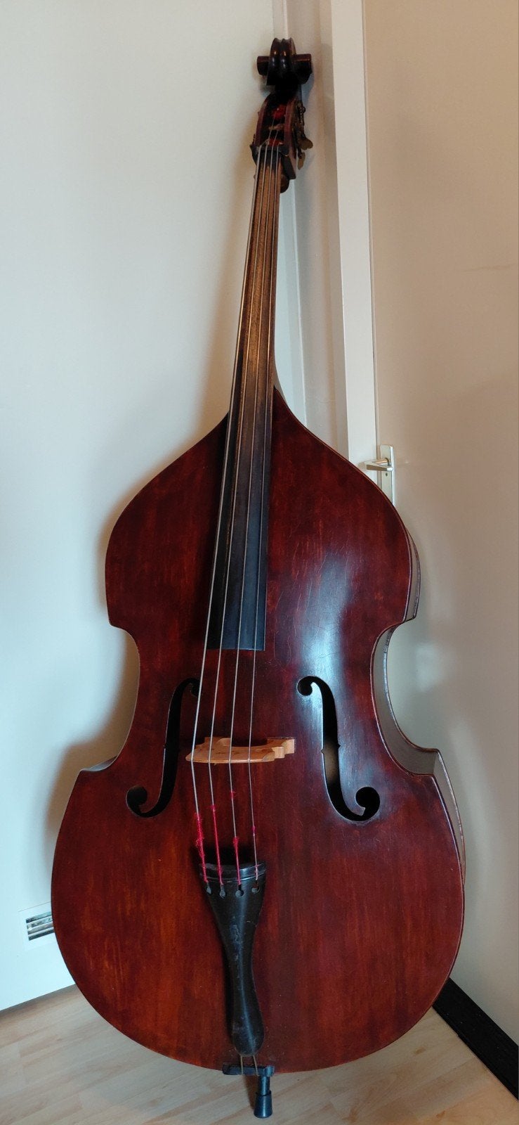Vintage contrabas, Muziek en Instrumenten, Strijkinstrumenten | Overige, Ophalen, Gebruikt