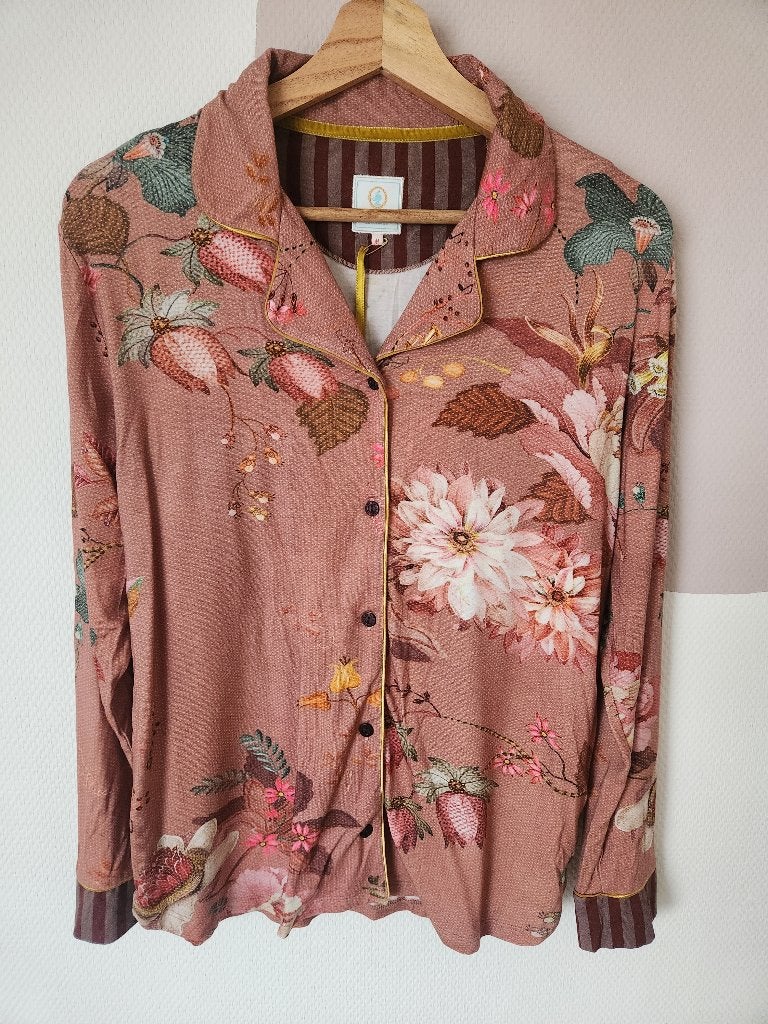 Pip Studio top - Tokyo bouquet terra - M, Kleding | Dames, Pyjama's, Pip Studio, Ophalen of Verzenden, Nieuw, Maat 38/40 (M)