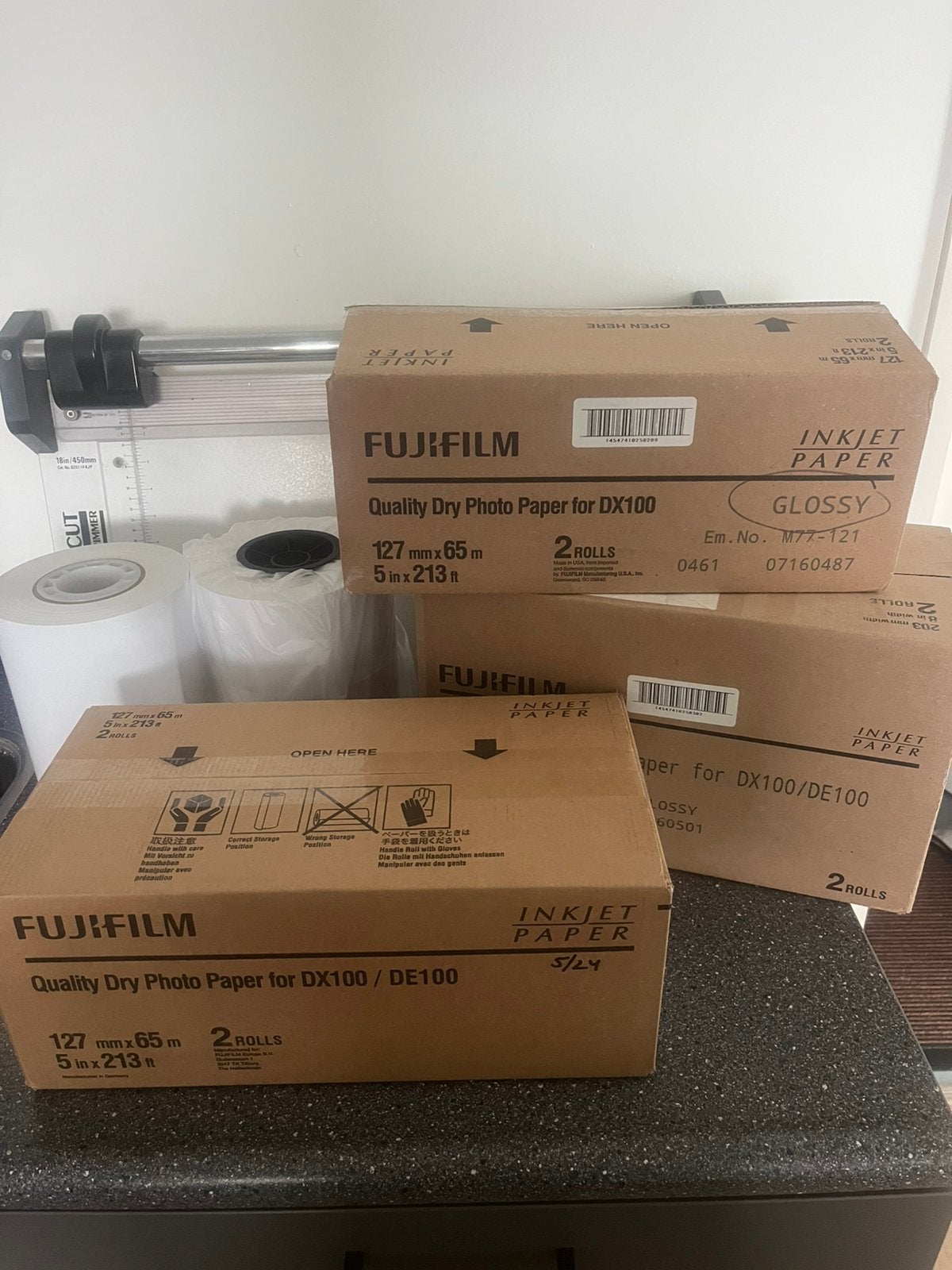 Fuji Dry Fotopapier for DX100 o.a., Fotopapier op rol, Inktloos printen, Fujifilm, Ophalen of Verzenden