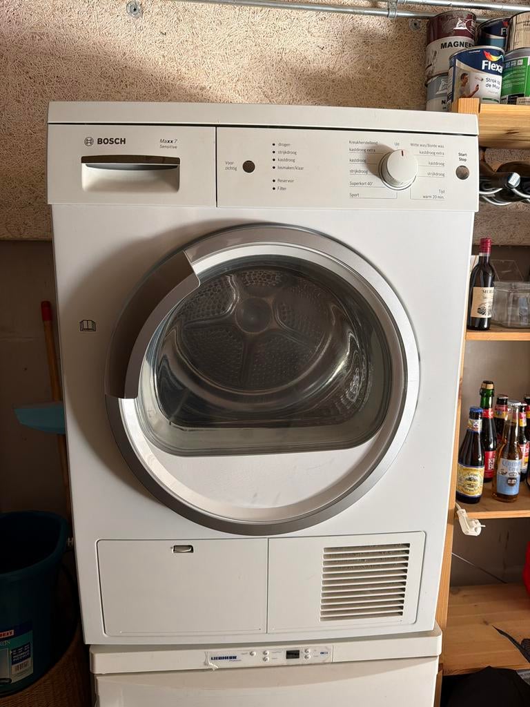 Bosch Maxx 7 Sensitive Condensdroger, Witgoed en Apparatuur, Ophalen, 6 tot 8 kg, Zo goed als nieuw, Voorlader