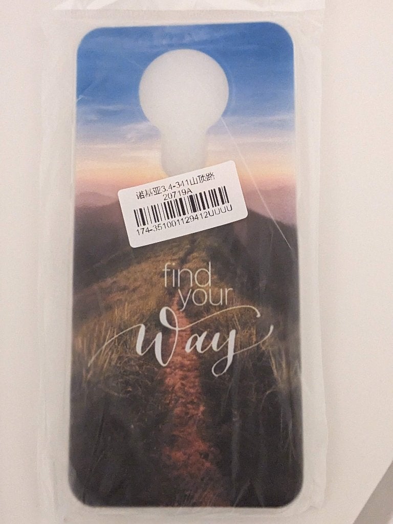 Nieuw telefoonhoesje, cover Nokia 3.4, find your way, Ophalen of Verzenden, Nieuw, Frontje of Cover