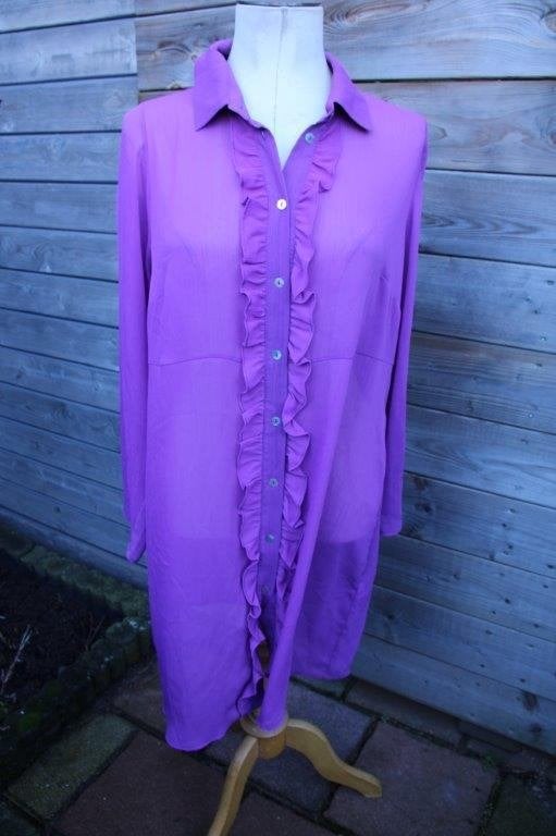 Jurk fuschia Yoek mt 42/44 transp Vaste prijs, Yoek, Maat 42/44 (L), Ophalen of Verzenden, Zo goed als nieuw