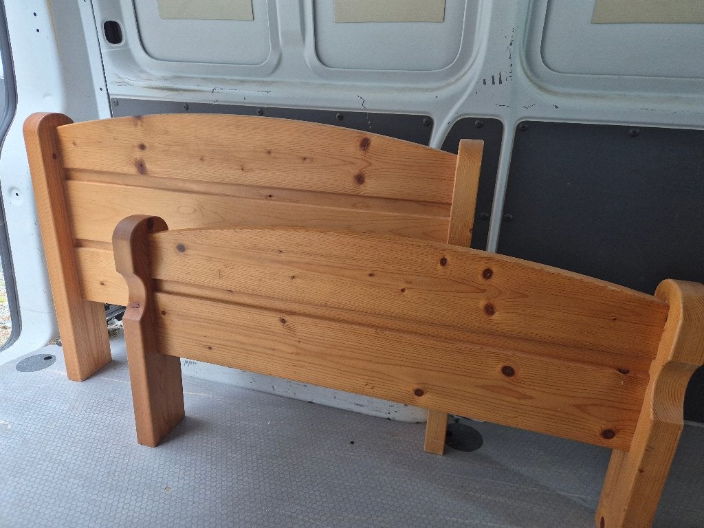 1pers grenen bed, Ophalen, Gebruikt, Tweepersoons, 80 cm