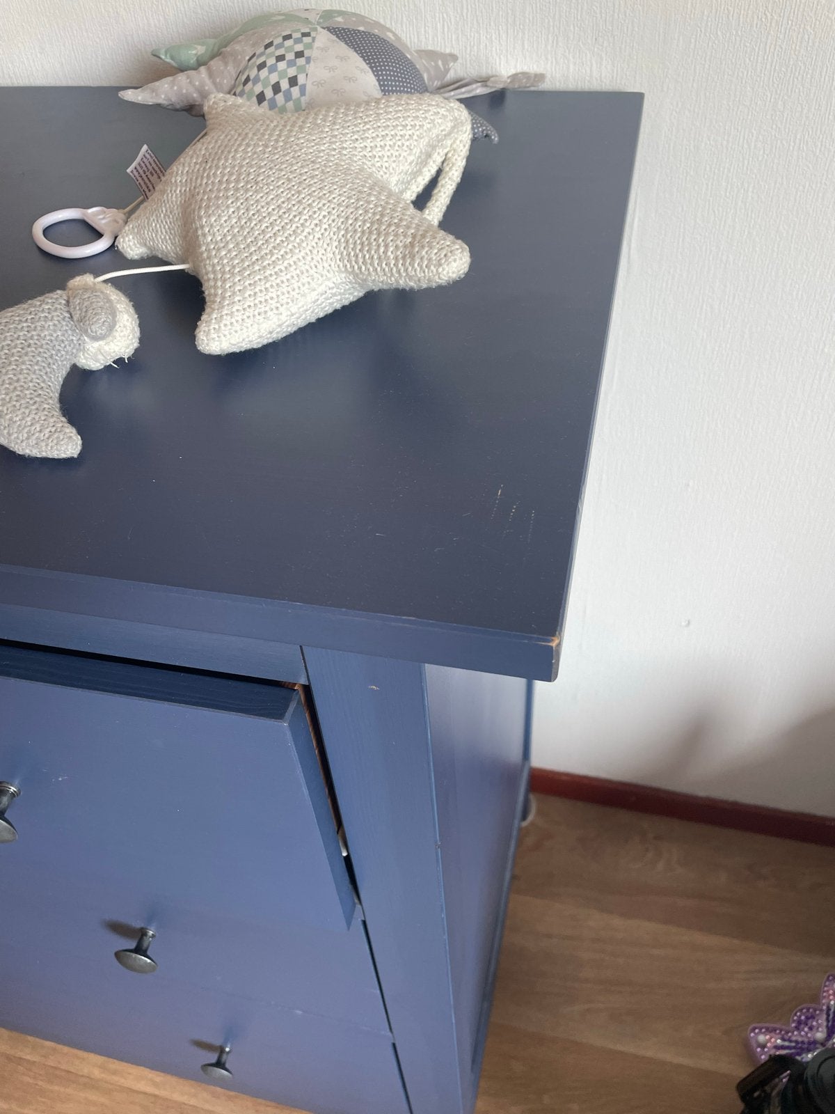 Ikea Hemnes - Blauwe ladekast met 9 lades - Goede staat, Ophalen, Gebruikt, 5 laden of meer, 100 tot 150 cm