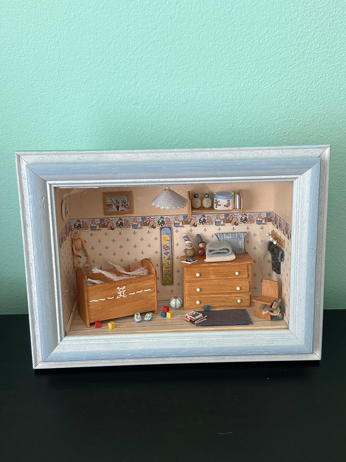 3D LIJST - Poppenhuis | Vitrine | Babykamer | Vintage | Art, Ophalen of Verzenden, Zo goed als nieuw, Poppenhuis