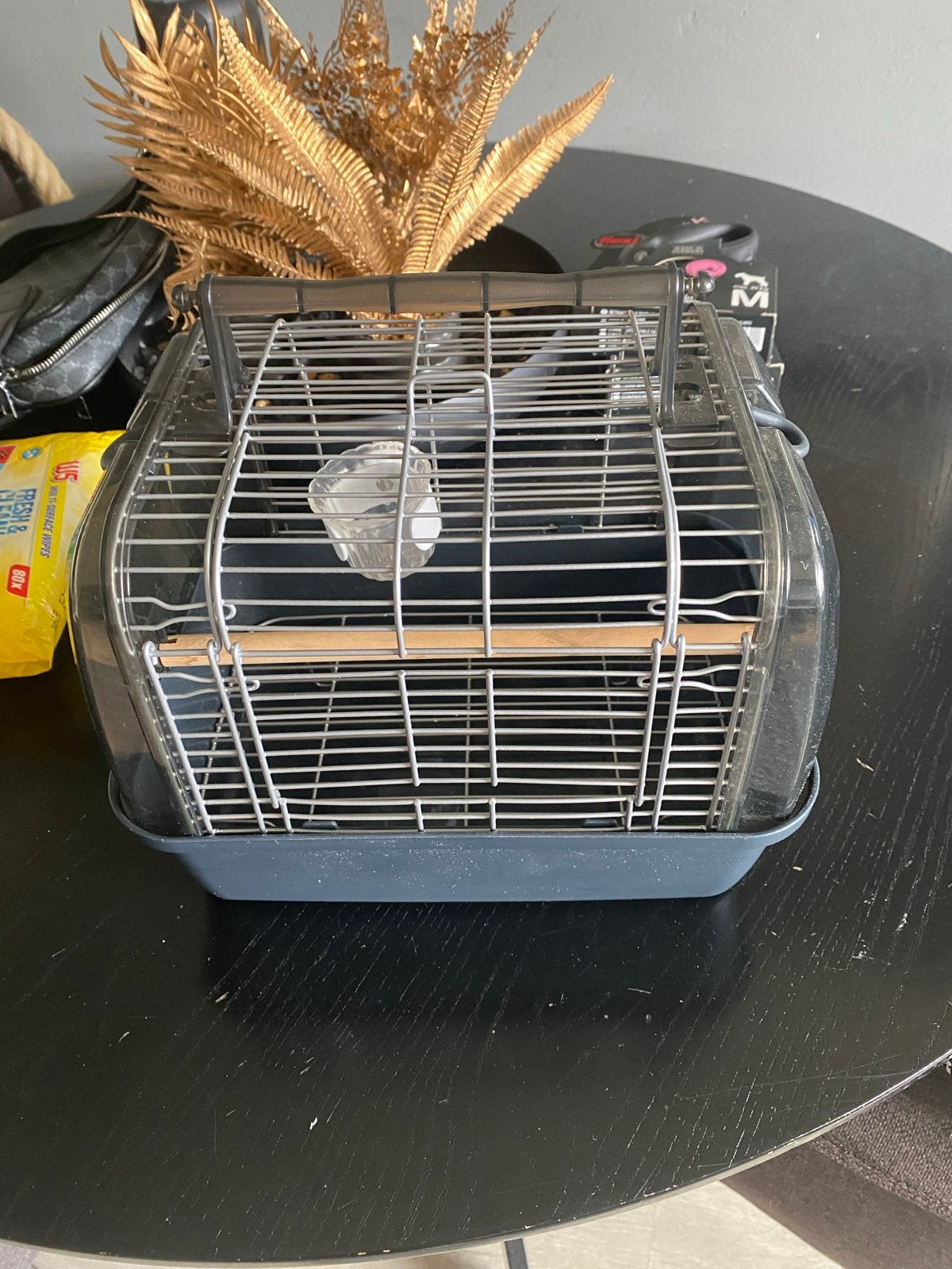 Tekoop zo goed als nieuwe vogel reiskooitje €25, Dieren en Toebehoren, Ophalen of Verzenden, Zo goed als nieuw, Hout, Vogelkooi